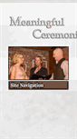 Mobile Screenshot of meaningfulceremonies.ca