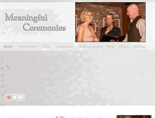 Tablet Screenshot of meaningfulceremonies.ca